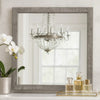 Adia Accent Mirror | 40" | Textured Frame | Rustic Gray Veneer