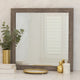 Adia Accent Mirror | 40" | Textured Frame | Rustic Gray Veneer
