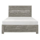 Adia Modern Queen Bed Panel Headboard and Footboard Textured Gray Veneer BM295543