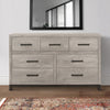 Deena Dresser | 59" | 7 Drawers | Light Gray | 2 Tone