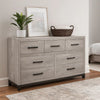 Deena Dresser | 59" | 7 Drawers | Light Gray | 2 Tone