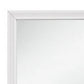 Ani 37 Inch Modern Rectangular Accent Mirror Faux Wood Veneer Frame White By Casagear Home BM295550