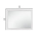 Ani 37 Inch Modern Rectangular Accent Mirror Faux Wood Veneer Frame White By Casagear Home BM295550