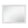 Ani Accent Mirror | 37" | Rectangular | Faux Wood Frame | White