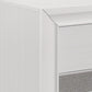 Ani 26 Inch Modern 2 Drawer Nightstand Hidden Jewelry Drawer White Frame By Casagear Home BM295558