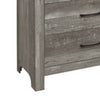 Adia 59 Inch Wide 6 Drawer Dresser Metal Handles Wood Grain Rustic Gray By Casagear Home BM295563