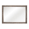 Cady 50 Inch Classic Accent Mirror, Recessed Picture Frame Molding, Gray By Casagear Home