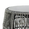 Gip End Table Stool | 22’’ | Stone Top | Rope Frame | Gray BM295620