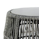Gip End Table Stool | 22’’ | Stone Top | Rope Frame | Gray BM295620