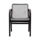 Tye Dining Chair | 25" | Gray Rope Seat | Dark Eucalyptus Wood