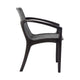 Tye Dining Chair | 25" | Gray Rope Seat | Dark Eucalyptus Wood