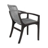 Tye Dining Chair | 25’’ | Gray Rope Seat | Dark Eucalyptus Wood BM295637