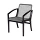 Tye Dining Chair | 25" | Gray Rope Seat | Dark Eucalyptus Wood