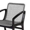 Tye Dining Chair | 25" | Gray Rope Seat | Dark Eucalyptus Wood