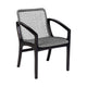 Tye Dining Chair | 25" | Gray Rope Seat | Dark Eucalyptus Wood