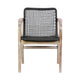 Tye Dining Chair | 25’’ | Dark Gray Rope Seat | Light Eucalyptus BM295641