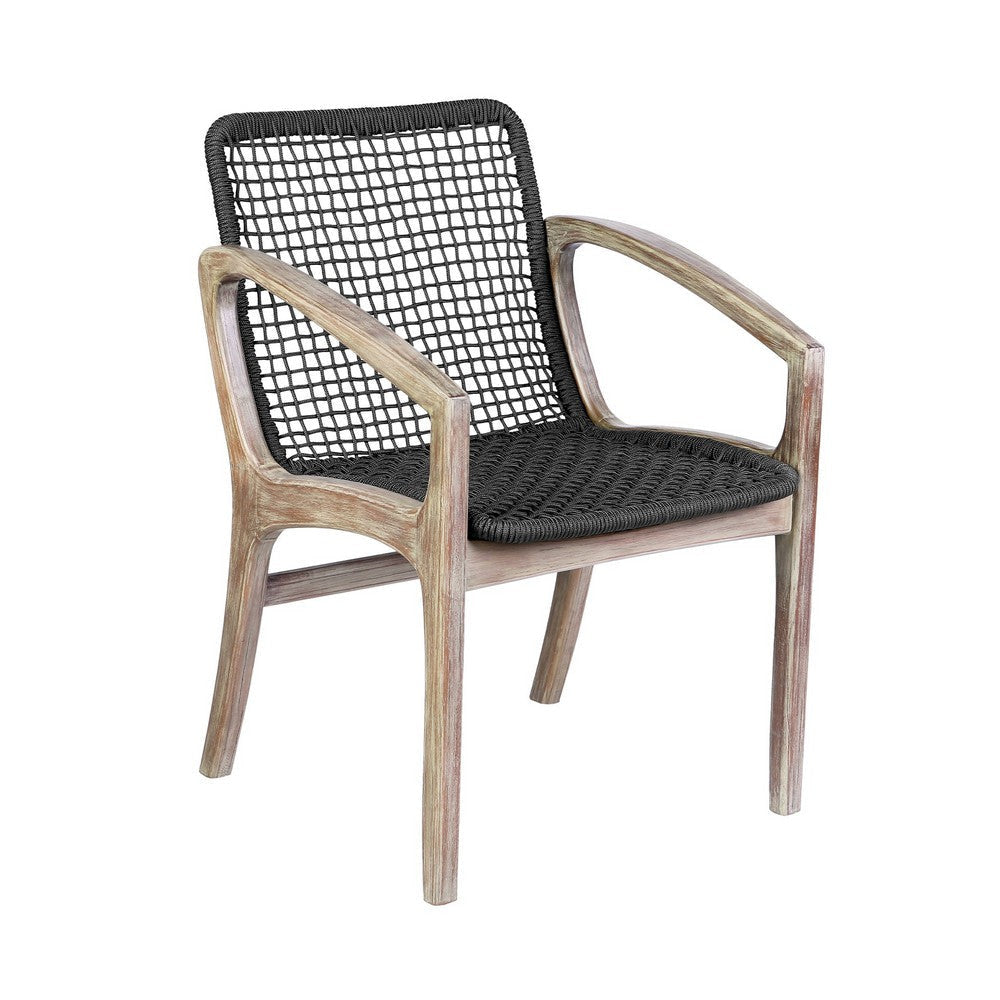 Tye Dining Chair | 25’’ | Dark Gray Rope Seat | Light Eucalyptus BM295641