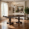 Ellie Dining Table | 86–114" | Rectangular Extendable | Cherry Brown