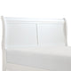 Gage Traditional California King Size Sleigh Bed Wood Frame Crisp White By Casagear Home BM295812