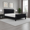 Gage Sleigh Bed | Queen | Wood Frame | Jet Black Finish