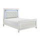 Quinn Bed | California King | LED Headboard | Crisp White
