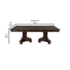 Finn Dining Table | 84–112" | Extendable | Dual Pedestal | Brown