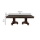 Finn Dining Table | 84–112" | Extendable | Dual Pedestal | Brown