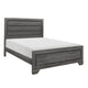 Erin Full Bed | Contemporary | Faux Wood Veneer | Smooth Gray