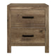 Zane 28 inch Transitional Nightstand 2 Drawers Weathered Pine Veneer By Casagear Home BM295893