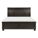 Cappi Classic Queen Platform Bed 2 Storage Drawer Footboard Brown Wood BM295936