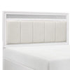 Ani Queen Platform Bed Tufted Headboard 2 Drawer Low Footboard White By Casagear Home BM295940