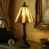 Eli Accent Lamp | 14" | Scalloped Tiffany Shade | Dark Bronze