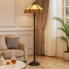 Eli Floor Lamp | 60" | Tiffany Shade | Dual Light | Bronze