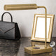Dyna Desk Lamp | 18" | LED | Wireless USB Port | Antique Brass