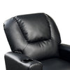 Nik Youth Recliner Chair Cup Holder Padded Seat and Back Black BM296013