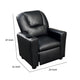 Nik Youth Recliner Chair Cup Holder Padded Seat and Back Black BM296013