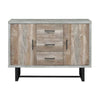 Sideboard Console Cabinet | 47" | 3 Drawers | Gray Faux Concrete