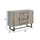 Sideboard Console Cabinet | 47" | 3 Drawers | Gray Faux Concrete