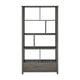Wim 68 Inch Geometric Bookcase Etagere with 8 Shelves Weathered Gray BM296139