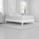 Asher Platform Bed | Full | Modern Silhouette | Matte White