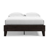 Asher Full Sized Platform Bed Sleek Modern Silhouette Charcoal Wood Frame By Casagear Home BM296531