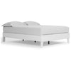 Lass Queen Size Bed Platform Style Modern Low Profile Frame Clean White By Casagear Home BM296567