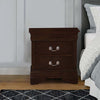 Nim Nightstand | 24" | 2 Drawers | Bail Handles | Cappuccino Brown