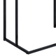 Dey C Table | 27" | Brown Top | Matte Black Metal Base