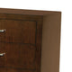 Bela 64 Inch Wide 6 Drawer Dresser Felt Lined Silver Handles Dark Brown BM296752
