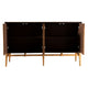 Col Sideboard Cabinet | 60" | 4 Doors | Vintage Gold | Brown Black