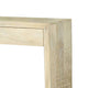 47 Inch Rectangular 2 Drawer Console Table Lattice Straight Legs Beige BM296794