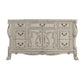 Aurora 67 Inch Carved Wood Dresser 7 Drawers 2 Door Cabinet Bone White By Casagear Home BM296830