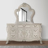 Aurora 67 Inch Carved Wood Dresser 7 Drawers 2 Door Cabinet Bone White By Casagear Home BM296830