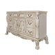 Aurora Dresser | 67" | 7 Drawers | 2 Doors | Bone White Finish